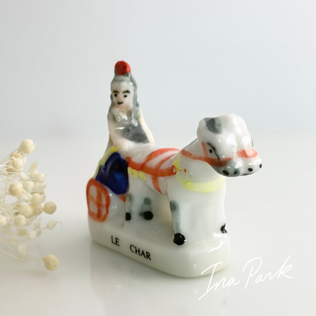古代の戦車　馬と人のフヴィンテージェーブ