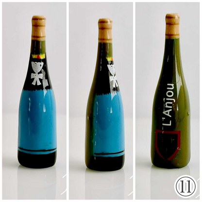 フランス各地のデザインワインボトル