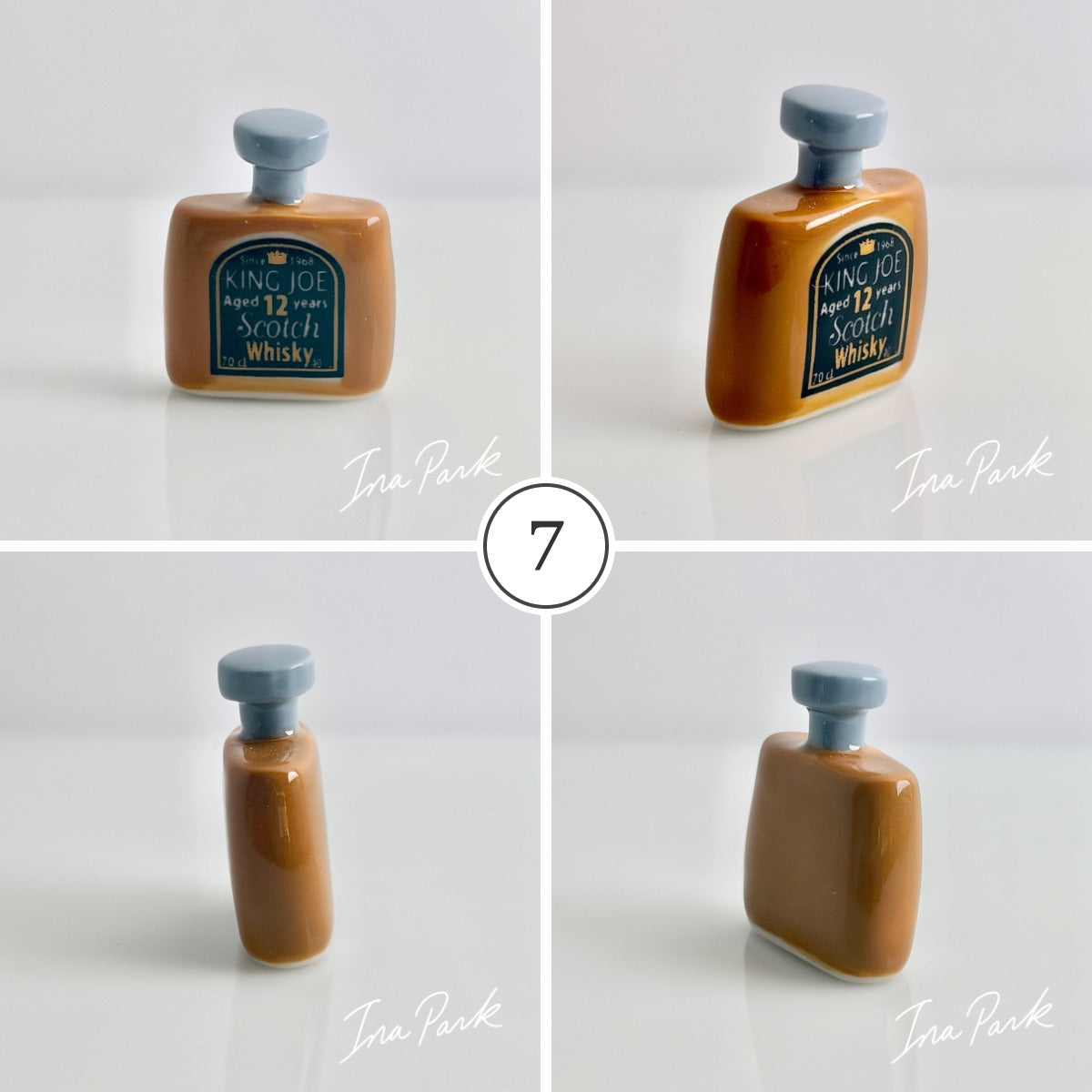 バーカウンターにて　お酒のボトルのフェーブ　